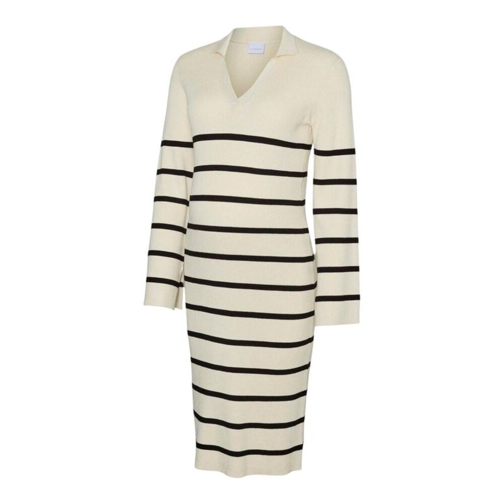 Mamalicious Womens/Ladies Mlisabell V Neck Sweater Dress / Birch